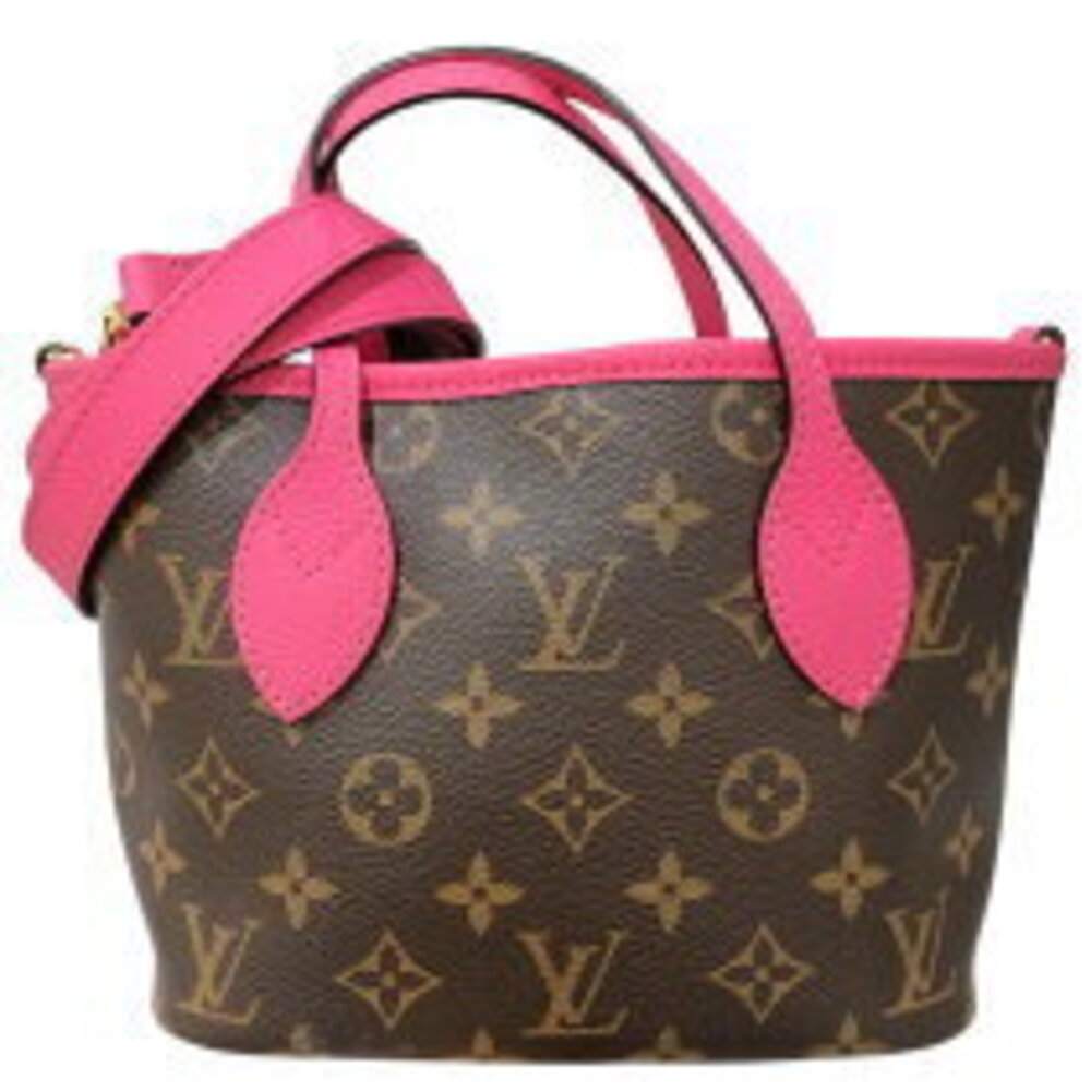 Louis Vuitton Neverfull Inside Out Brown Pink Handbag